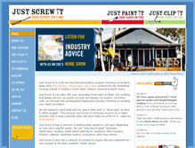 Tablet Screenshot of justscrewit.com.au